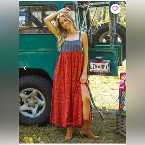 Patti Side Slit Maxi Dress